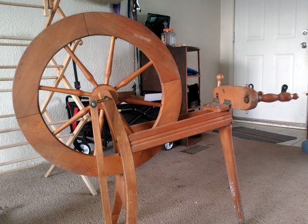 It is an entire-ass spinning wheel.